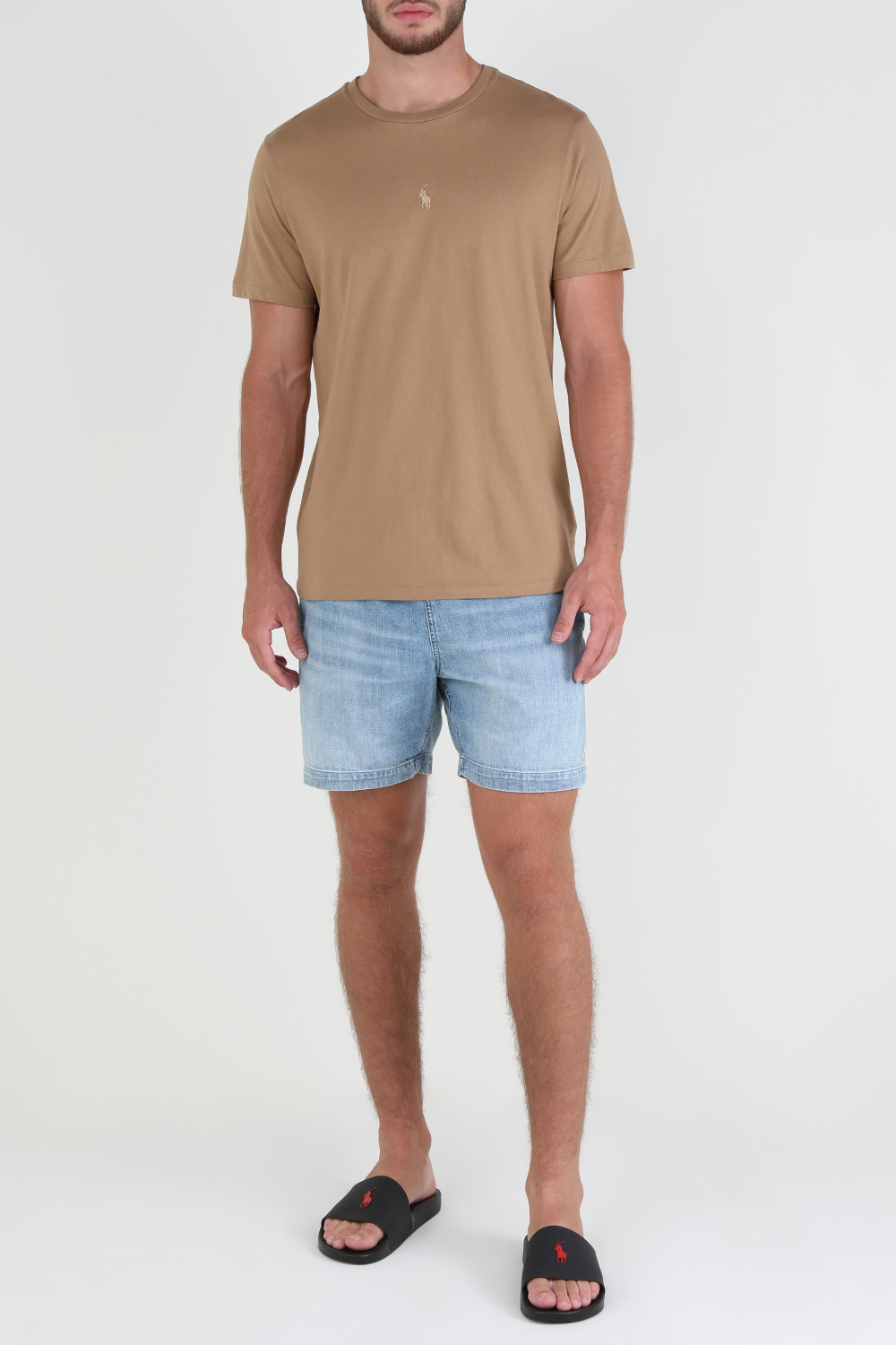 חולצת סלים טי מכותנת ג'רזי POLO RALPH LAUREN